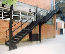 Escadas metálicas Barras